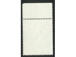 1990, 500 Jahre internationale Postverbindungen in Europa 100 Pfg., Oberrandstück mit Farbe dunkelrotbraun und graubraun fehl