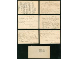 1877/1925, 16 Ganzsachen und eine Antwortkarte komplett, meist gelaufen, einige interessante Zusatzfrankaturen, viele UPU Jub