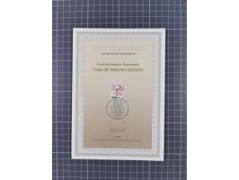1988, Frauen der Geschichte 9 verschiedene Eckrandviererblöcke mit Sonderstempel und Formnummer, dazu 6x Viererblöcke meist O