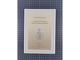 1988, Frauen der Geschichte 9 verschiedene Eckrandviererblöcke mit Sonderstempel und Formnummer, dazu 6x Viererblöcke meist O